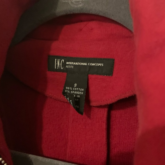 INC Red Ruffle Jacket - Picture 3 of 5